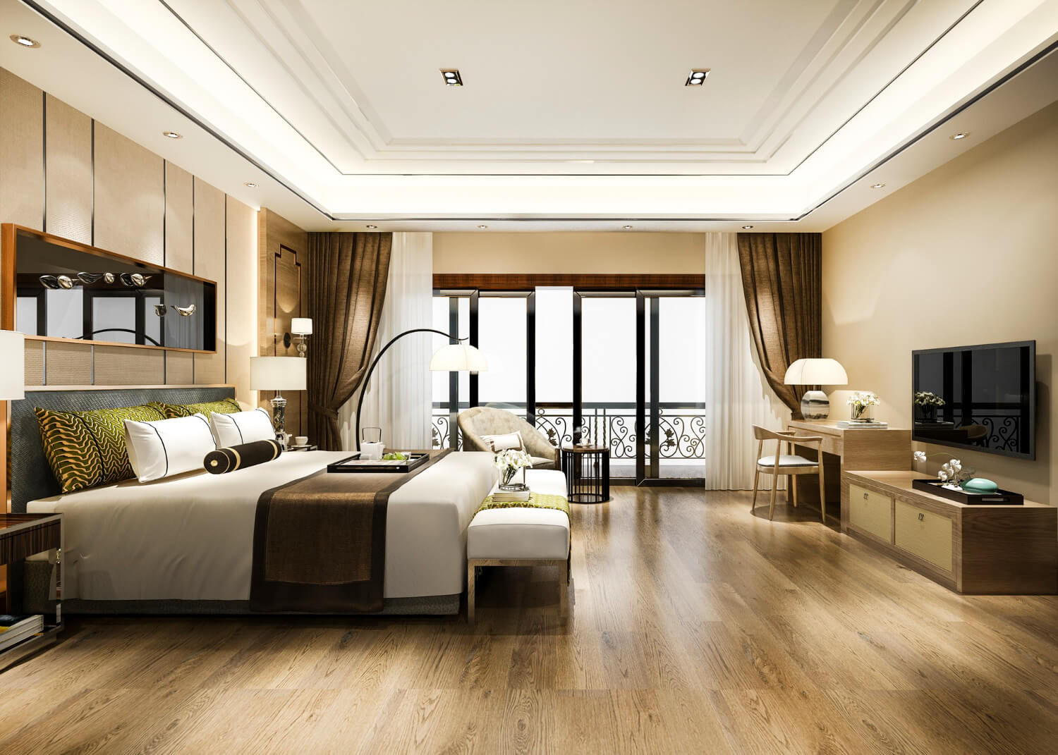 Luxury Bedroom with Window