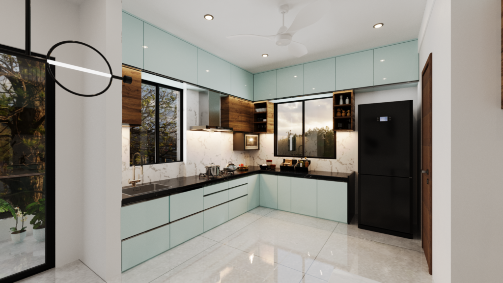 3bhk kitchen design 1200 sqft home