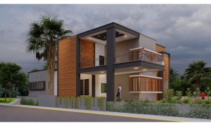 smartscale house design/ modern bungalow elevation colors/grey and brick red colour combination 