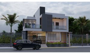 smartscale house design/grey and white elevation colour