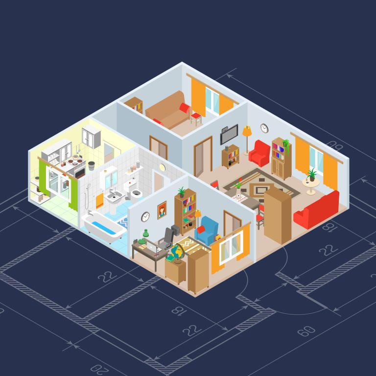 Isometric Interior Concept