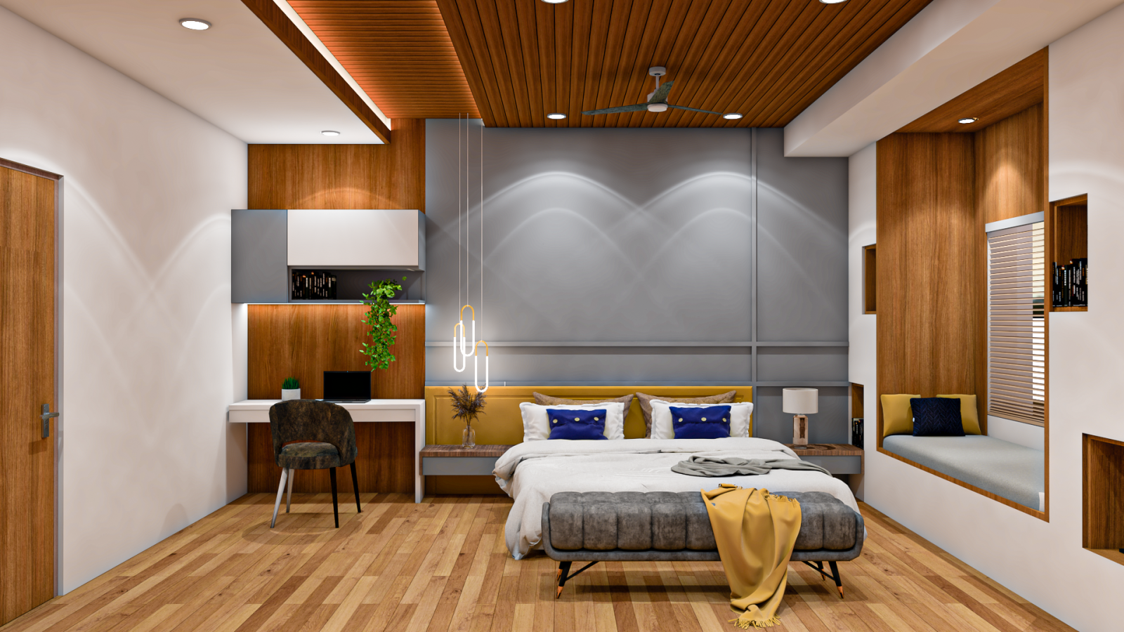 20x13 Bedroom Modern Interior Design - Smartscale House Design