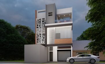 20x40 north facing house plan modern 3D elevation design for 800 sq ft plot