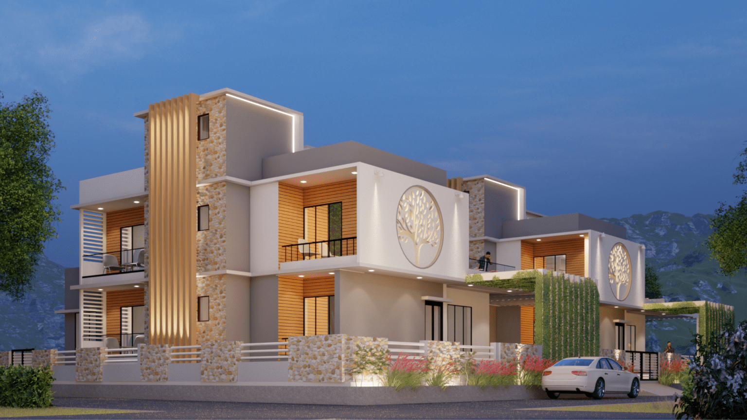West Facing House Vastu Plan 30x40 3D Elevation 2000 sq ft Builtup Area ...