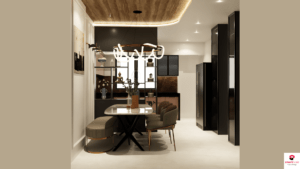 10x12-Dining-Room-Modern-Interior-Design-Grey-Cream-Theme-2