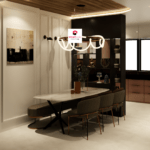 10x12-Dining-Room-Modern-Interior-Design-Grey-Cream-Theme-4
