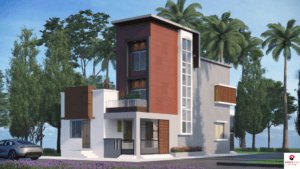 25x55 sqft-Bungalow-Elevation-Modern-Style-Duplex-Design-smartscale house design