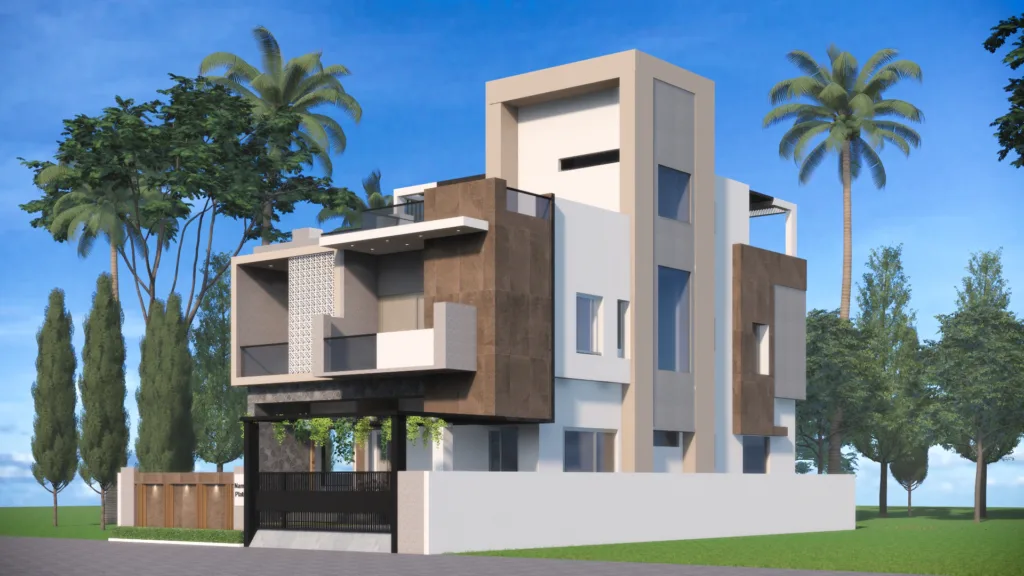 Minimalist Duplex House Design