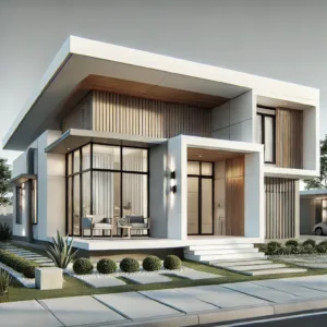 Modern Single Floor House Design in 3D