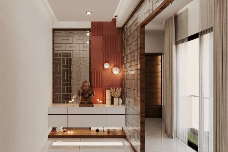 6 Modern Small Pooja Room Designs in Apartments with Limited Space ...