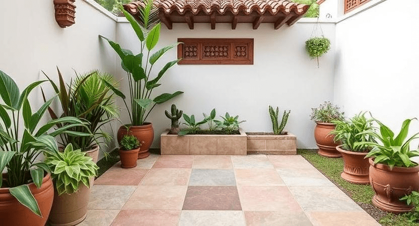 Outdoor Garden Tiles Design