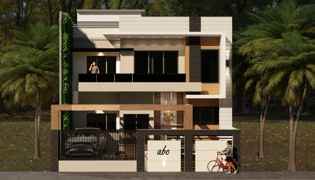 indian house car parking design