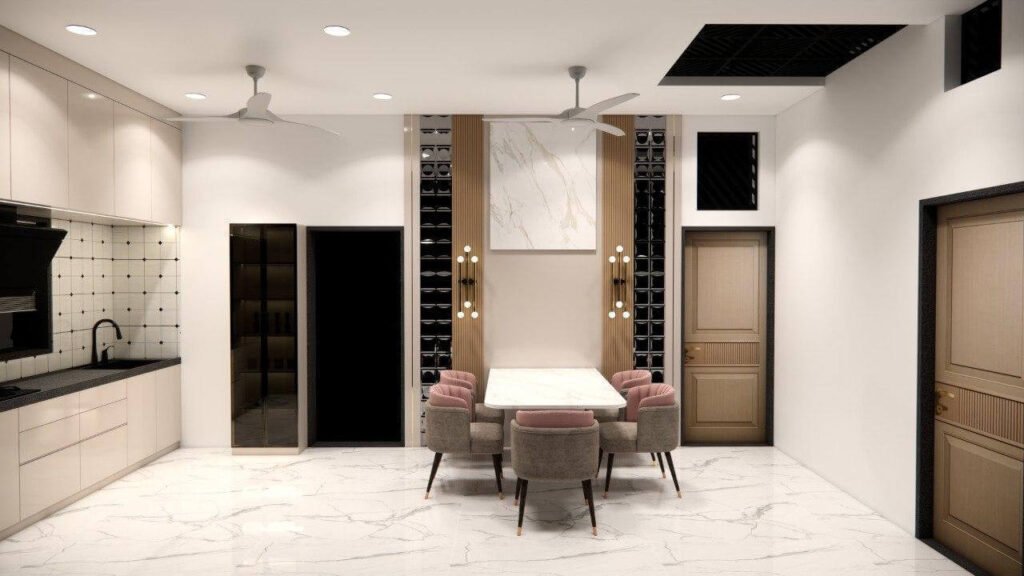 Kitchen Design with Dining Table - Smartscale House Design
