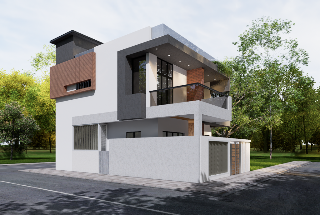 25x50 house plan east facing.png