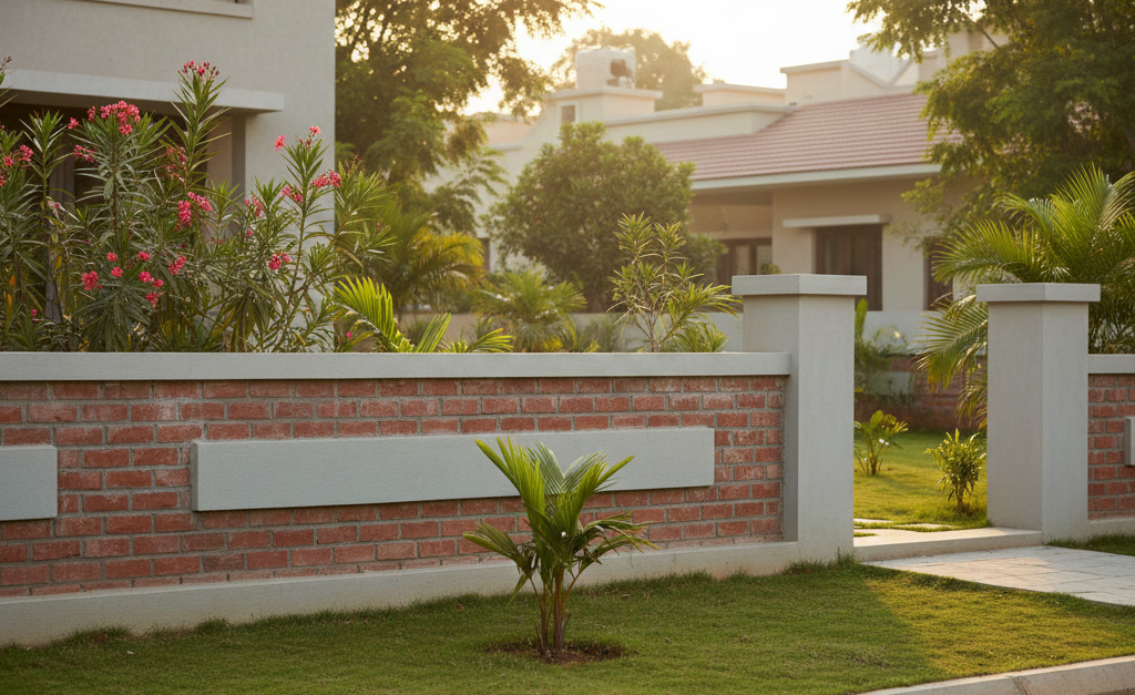 Low-Height Compound Wall design