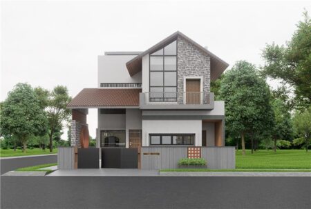 30x35 house plan kerala style 3d elevation design