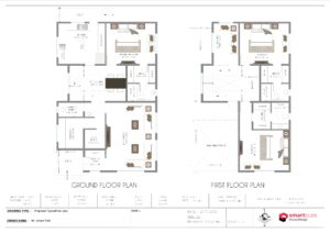 30x45 floor plan west facing 2000 sqft