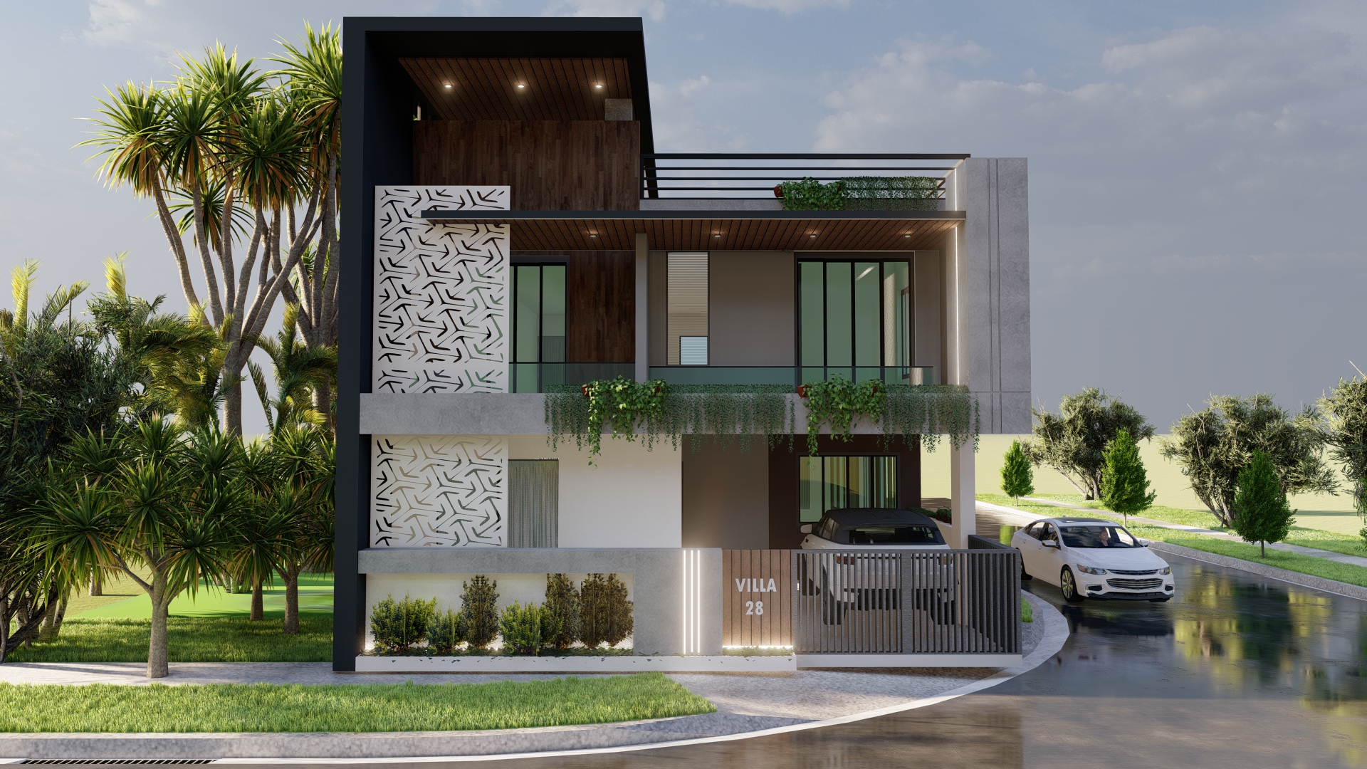villa exterior front design​