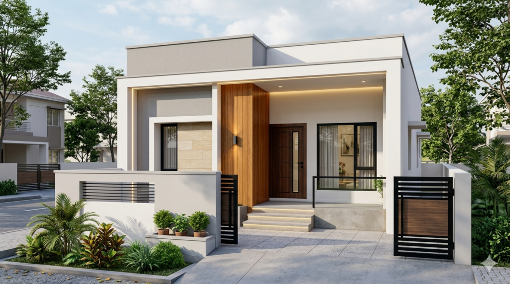 1 BHK 25×30 House Plan