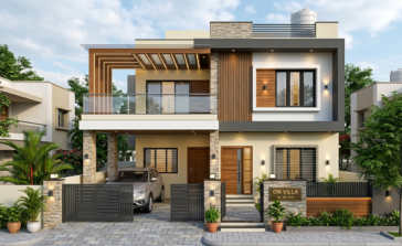 35x40 East Facing House Plan and Elevation