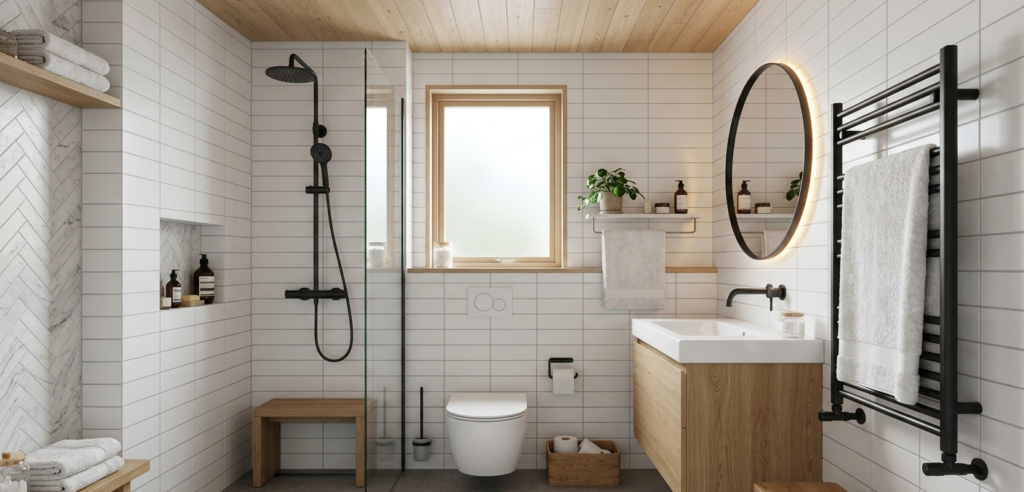 5x7 Corner Sink Bathroom Layout