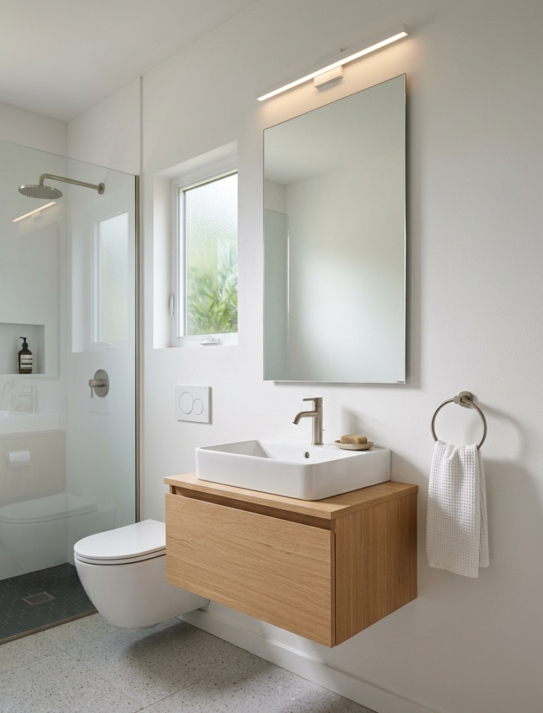 5x7 Minimalist Bathroom Design