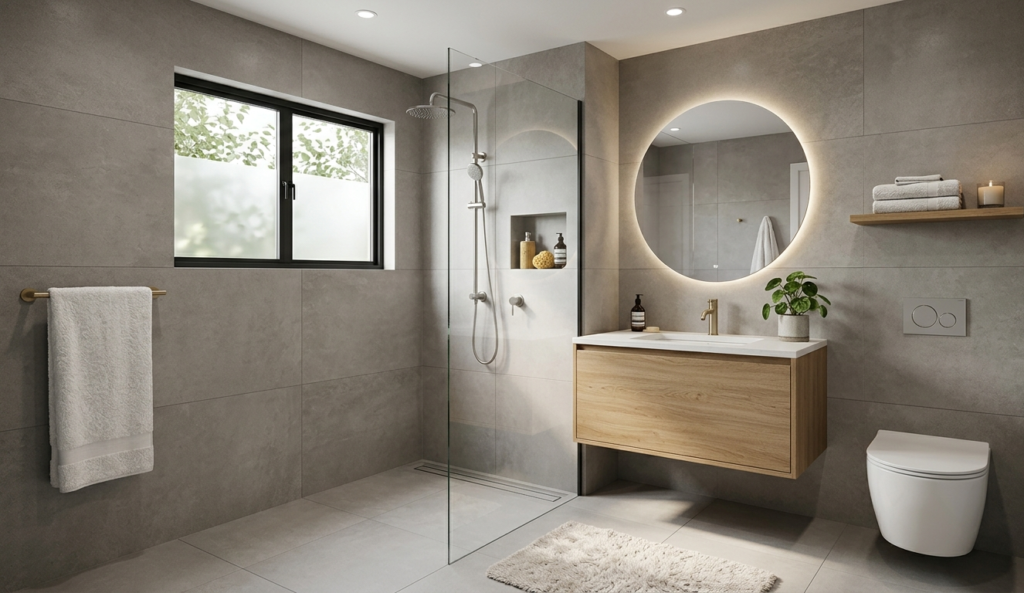5x7 Wet Room Style Bathroom design