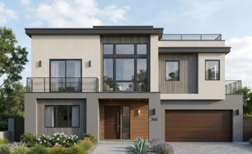 Simple 35x40 House Front Elevation Design