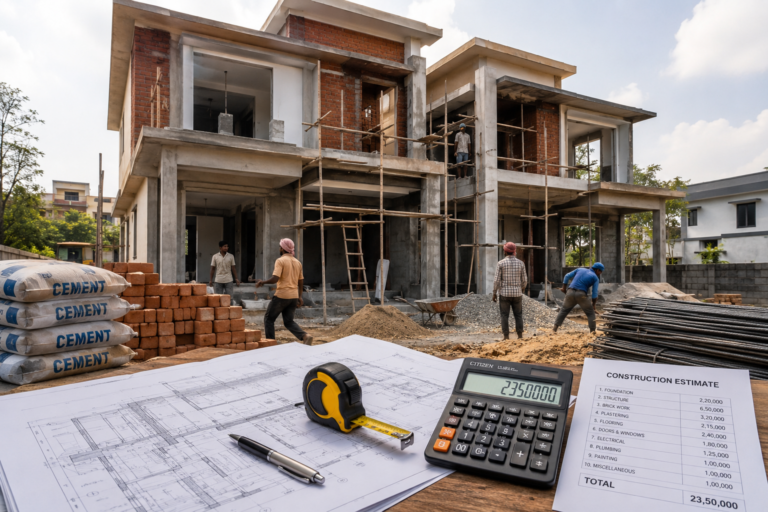 duplex-house-construction-cost in india