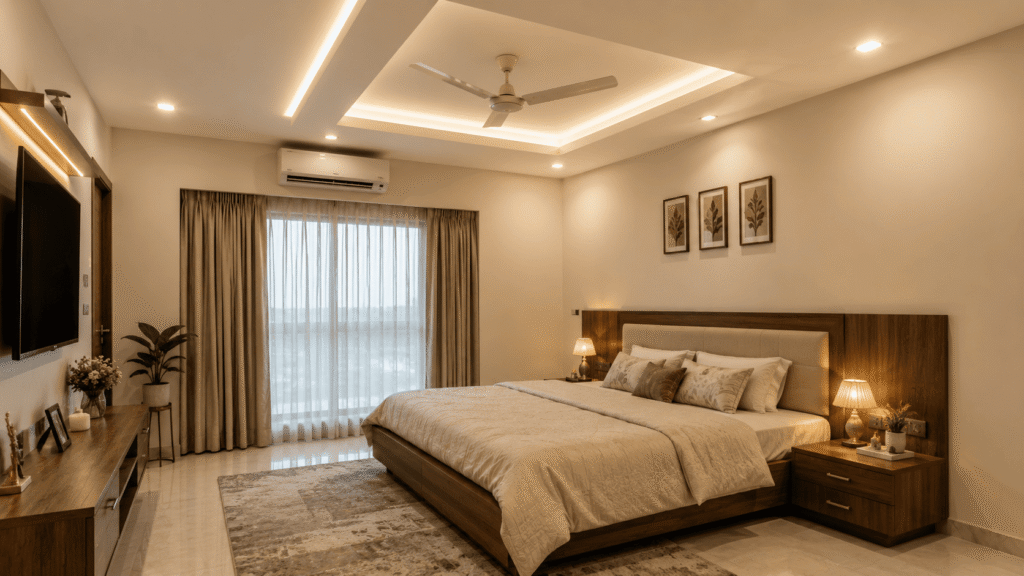 Plus Minus POP Design Without Full False Ceiling