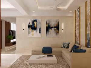 Modern Living Room Sofa Wall Design