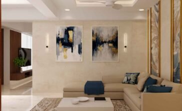 Modern Living Room Sofa Wall Design