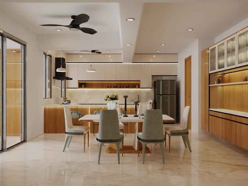 kitchen design with dining table